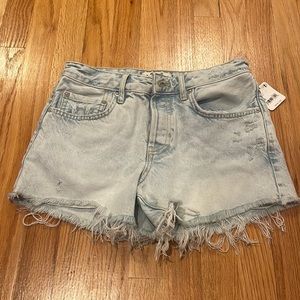 NWT Free people light wash shorts